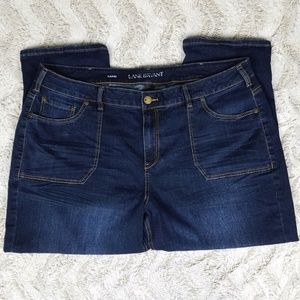 Lane Bryant Size 24 Cotton Blend Capri Jeans